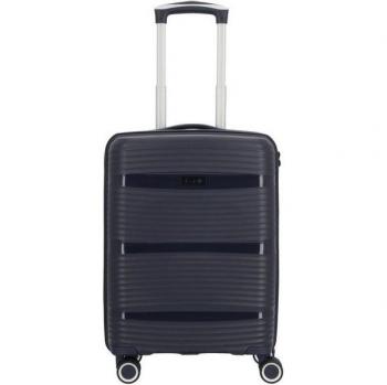 D&n Travel Line 4200 55 cm Blue Trolley Bag