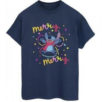 T-shirt Lilo & Stitch Joyeux pour Femmes en Coton Blanc