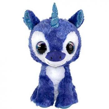 Lumo Stars peluche Licorne 15 cm Velours bleu