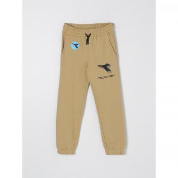 Diadora Pantaloni beige con logo Taglia 14 per bambini