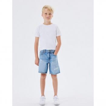 Shorts Bambino con Cintura Denim Silas
