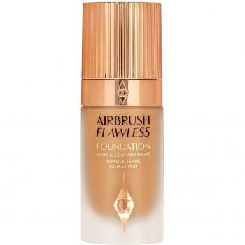 Charlotte Tilbury Airbrush Flawless Foundation with Full Coverage in 10 Neutral, 555, longwear