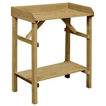 Tavolo da Giardinaggio in Legno Impregnato 75x40x90cm