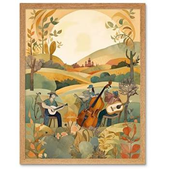 Light Oak Acoustic Landscape Poster