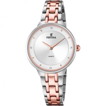 Festina F20626-1 Women’s Rose‑Plated Quartz Set