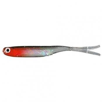 NOMURA Double Tail Pulse 11,5 cm 5,3 g Lure souple rouge – idéale pour la truite et le sandre