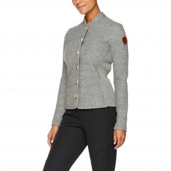 Maloja Herren/ Damen‑Wanderjacke aus Merinowolle – Grau L