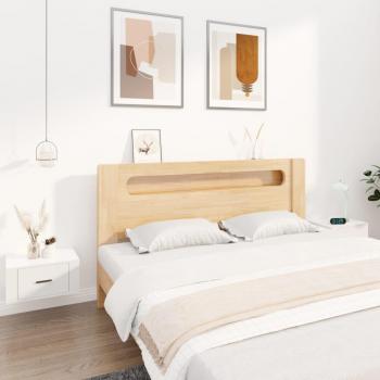 Meubles de chambre à coucher muraux 2 pièces – blanc brillant – 50 × 36 × 25 cm