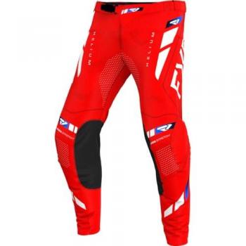 FXR Helium 2025 Motocross Hose Weiss Rot Blau 30 male