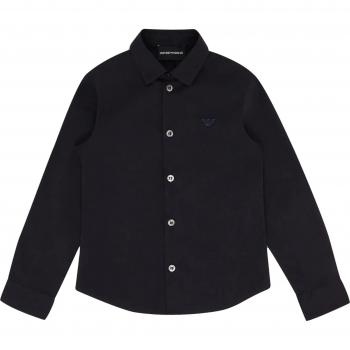 Emporio Armani Camicia Blu Navy Bambino in Cotone Taglia 4