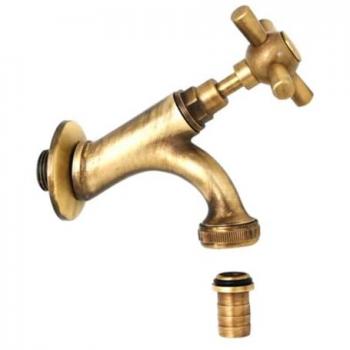 RUBINETTO INCLINATO MANIGLIA CROCE 1/2 DIANHYDRO
