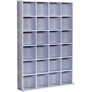 Libreria A Muro HOMCOM 24 Scompartimenti Regolabile