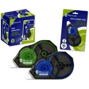 Bismark 12‑Pack 30m 4.2mm Dry Correction Tape – Mix Shade, No Smudge