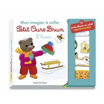 Mon imagier à coller petit ours brun
