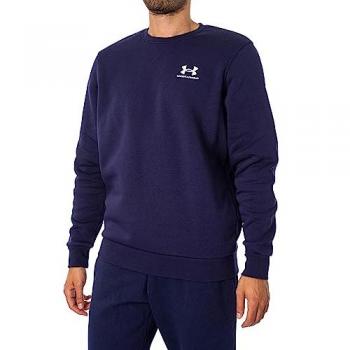 Pullover UA Essential Blu in Felpa Fleece