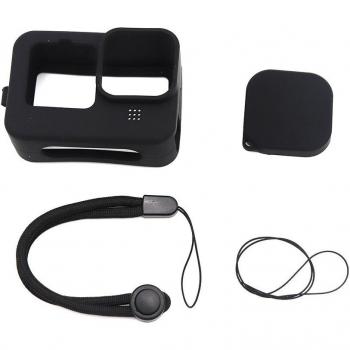 Funda con tapón de lente y cristal templado para cámara GoPro Hero 9/10
