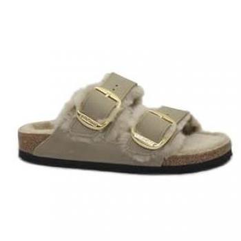 Birkenstock Loafer Arizona Big Buckle Shearl Oiled Leather T Größe 39