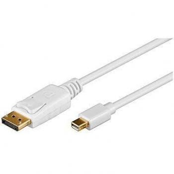 GOOBAY Mini DisplayPort to DisplayPort 1.2 Cable, 2m, White