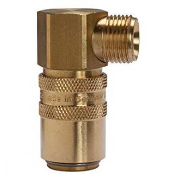 Riegler Temperierkupplung mit Außengewinde M16x1,5 DN 9 90°
