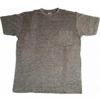 Cotton T-Shirt with Pocket in Gray, Size L