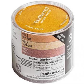 Pan Pastel Metallische Ultra Weiche Pastellset mit 3 Stück
