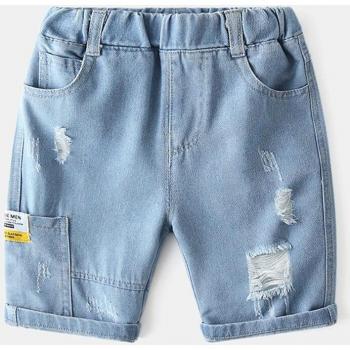 Short d'été pour garçons, denim, style sud-coréen, 2 à 8 ans
