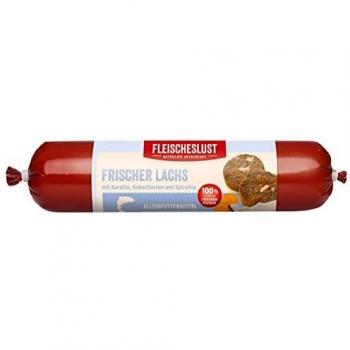 Fleischeslust Classic Menü frischer Lachs Hundenassfutter 400 g