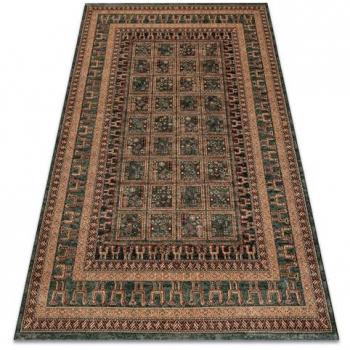 Tappeto Kashqai 4349 400 con bordo verde 200x300 cm