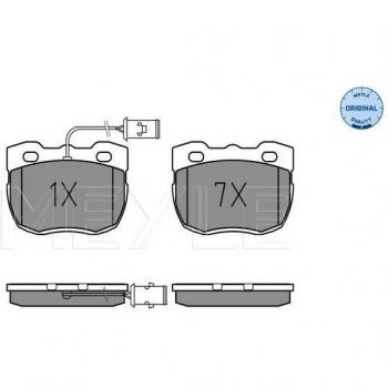 Original‑Reifen-Set: MEYLE Vorderrad 025 214 5918/W Bremsbeläge