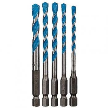 Bosch Accessories 2608589530 Set de 5 Forets polyvalent HEX-9 multi construction 7 mm