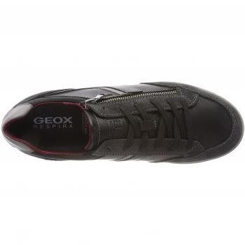 Geox Herren U Renan C Sneaker, Schwarz/Dunkelgrau, 41 EU