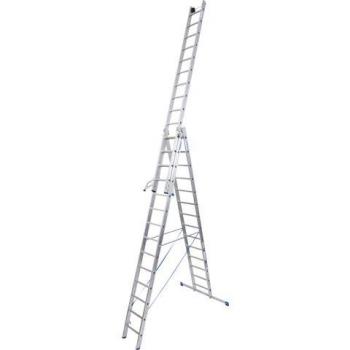Échelle en aluminium 3x14 avec traverse de renfort Trigon