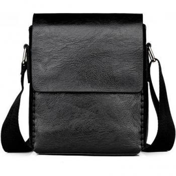 Men's Casual Messenger Bag in PU Leather