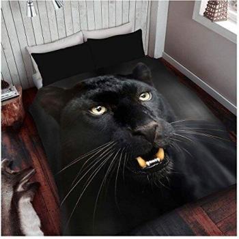 Polycotton Black Panther Quilt Cover Set