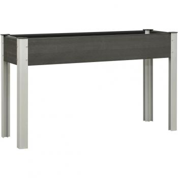 VidaXL Grey WPC Garden Raised Planter 125x40x75 cm