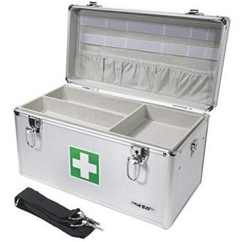 HMF Alu Erste-Hilfe-Koffer 40 x 22,5 x 20,5 cm, silber