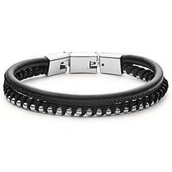 Collar Pulsera Multifilo Fossil Negro