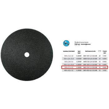 Disque à tronçonner Incoflex 350 mm pour métaux
