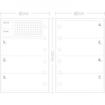 A7 To-Do List Spiral Notebook Pages