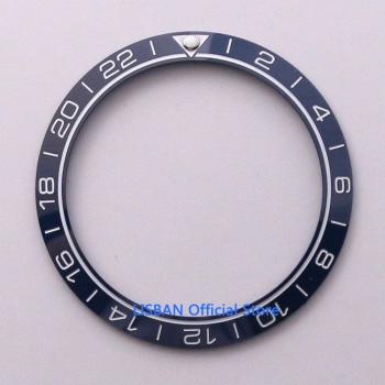 Bisel de cerámica de 38mm para reloj de hombre, modelo GMT