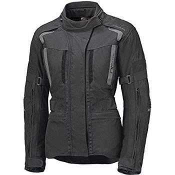 Veste moto textile imperméable Held 4-Touring II pour dames Noir Gris 3XL