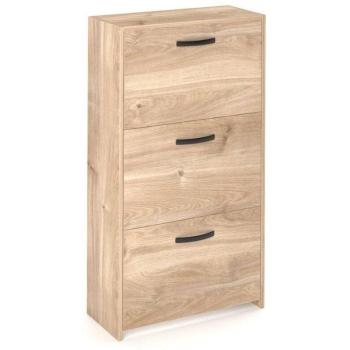 Scarpiera Profonda 3 Assi 105x58x25 cm Rovere M. K358