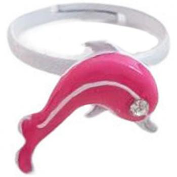 Bague enfant 'Le Monde de Coralie' roze (dolfijn)