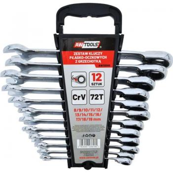 AWTOOLS Chiave Combinata con 12 Chiavi Metriche