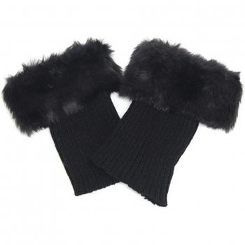 Fur Knit Boot Warmers for Women