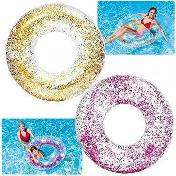 INTEX Glitzer-Schwimmreifen Ø 107 cm, farblich sortiert