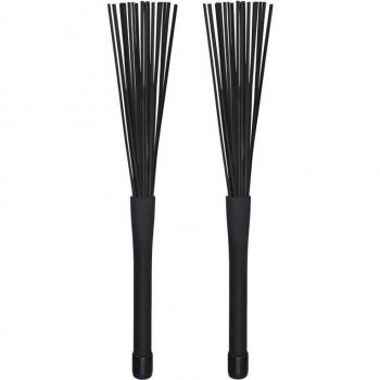 Brosses Jazz Tambour Noir 32 cm (Paire)