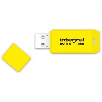 Neon USB 3.0 Flash Drive 8 GB – Yellow Edition