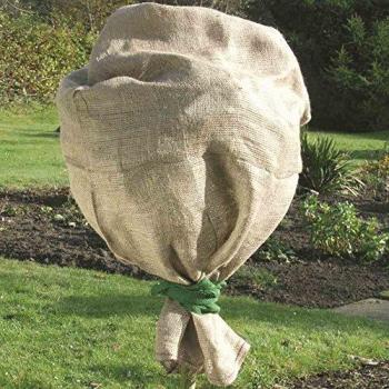 Jute Winterschutzsack für Gartenpflanzen