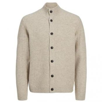 Jack & Jones Premium Strickjacke mit Stehkragen Modell 'HOWELL', Größe L